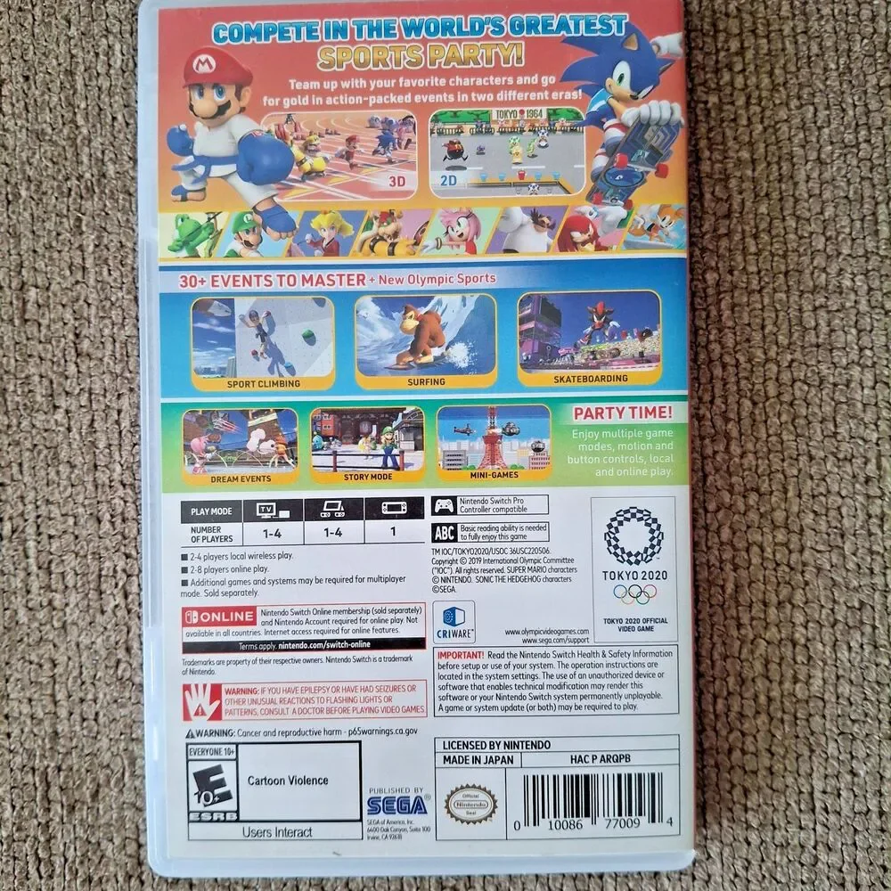 Mario & Sonic at the Olympic Games: Tokyo 2020 (Nintendo Switch)